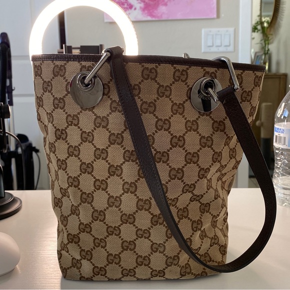 COPY - Authentic Gucci Mini Tote Bag. EUC, duster bag and certificate of authen… - Picture 1 of 16